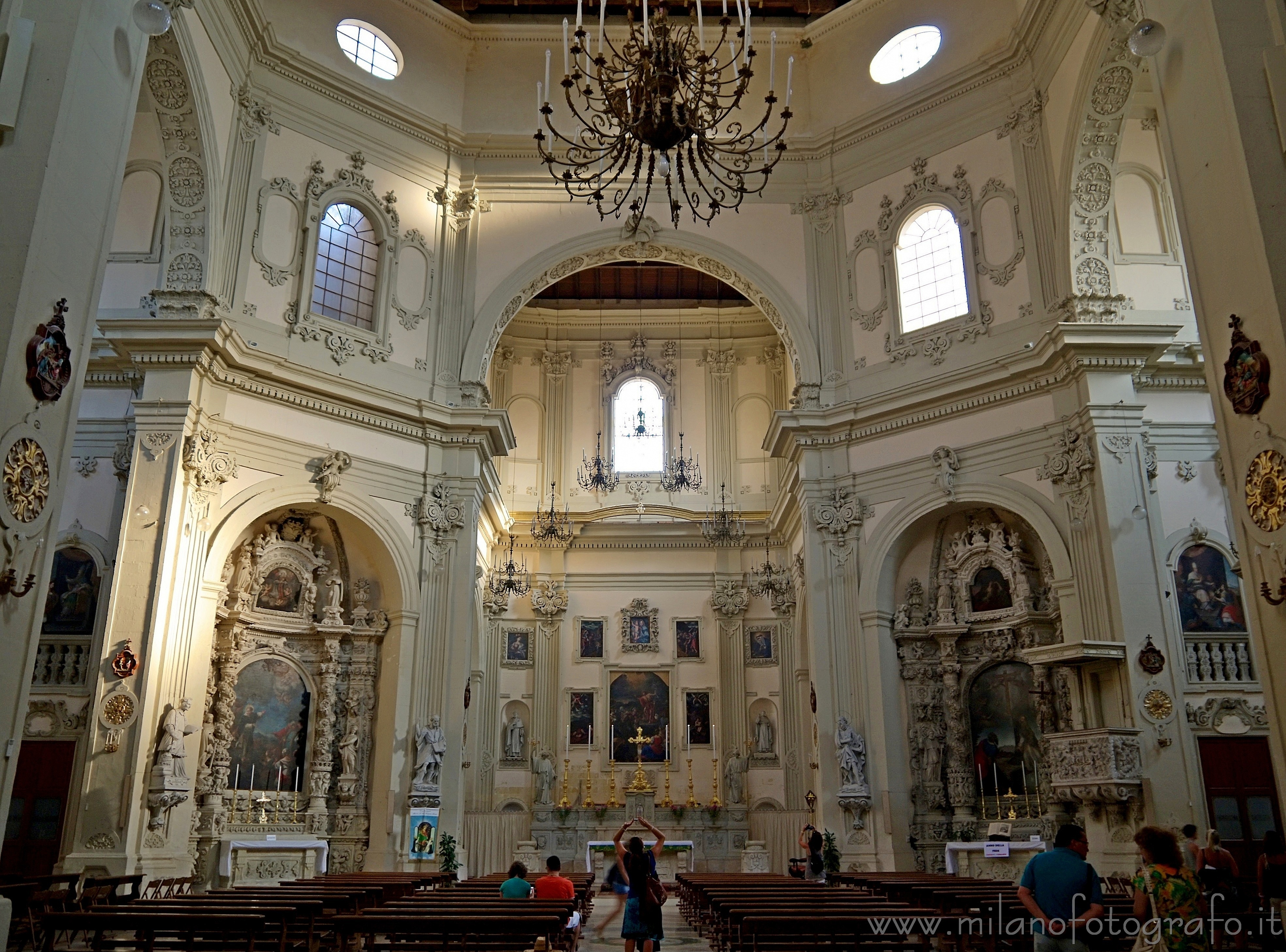 Lecce (Italy) - Baroque interiors of St. John the Baptist del Rosario